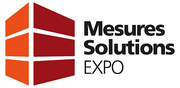 The logo displays a red geometric shape next to the text "Mesures Solutions EXPO" in bold, modern lettering.