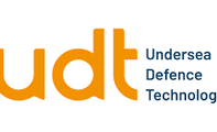 The image shows the "UDT" logo in orange with "Undersea Defence Technology" written in blue beside it.
