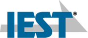 The image displays the IEST logo in blue and gray letters on a transparent background.