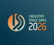 The logo for Industry Space Days 2026 features modern typography and an abstract design in a circular gradient.